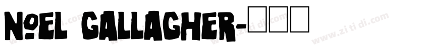 Noel Gallagher字体转换